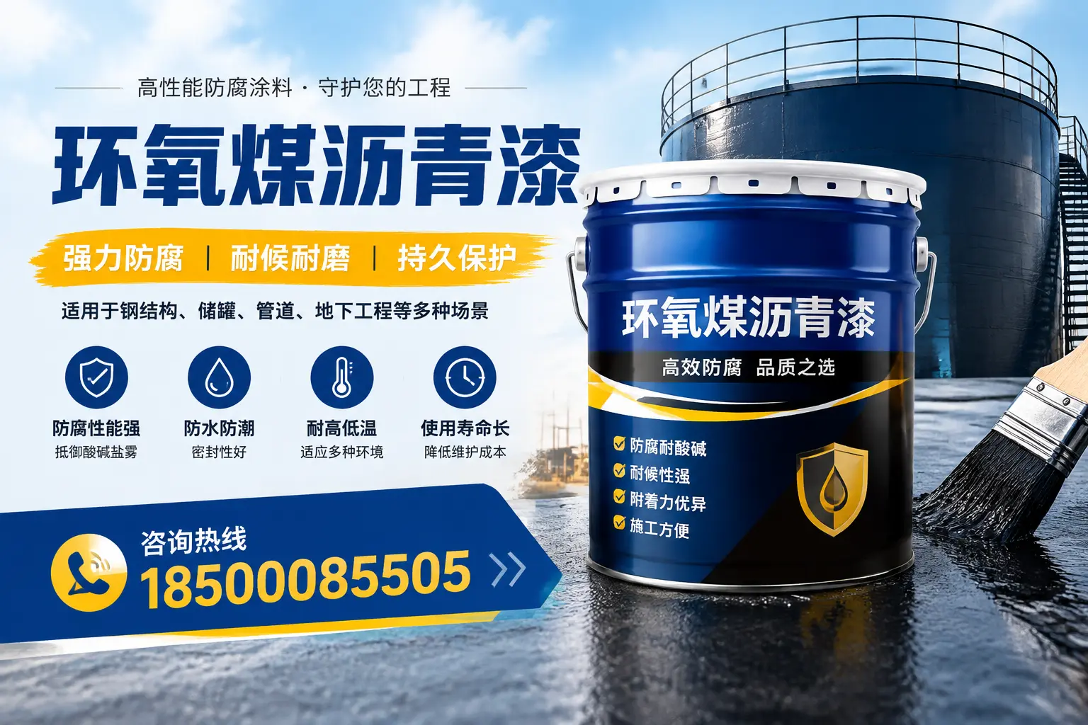 环氧煤沥青漆在工业中的应用，阜阳企业的选择